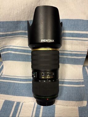 Pentax Black 50-135mm Telephoto Zoom Lens with Hood
